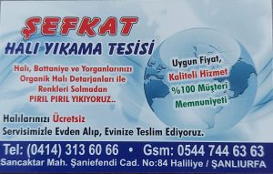 Şefkat Halı Yıkama Şanlıurfa